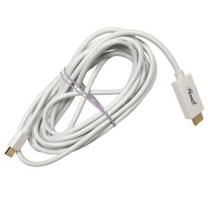 Rosewill 15 Foot White Mini Display Port to HDMI Cable Model RCDC-14032 Working